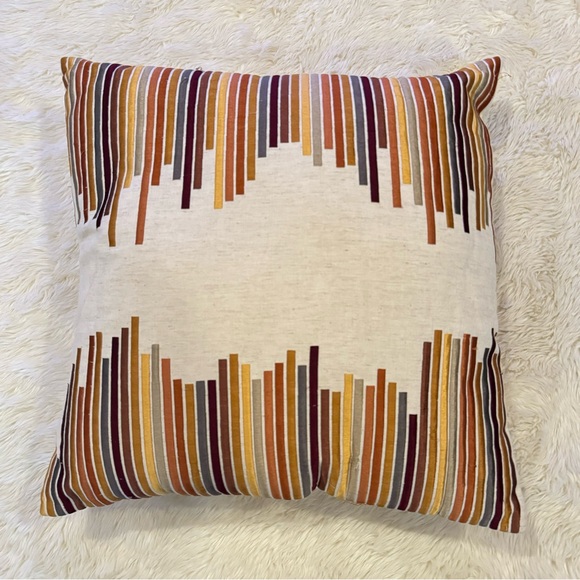 Muted Jewel Tones Step Accent Pillow Cover - Picture 3 of 8